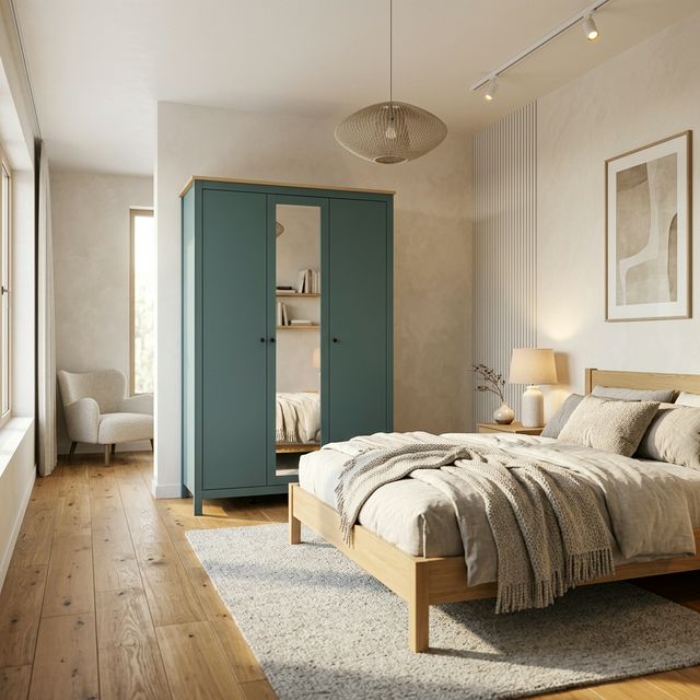 SAGA კარადა სამი კარით და სარკით