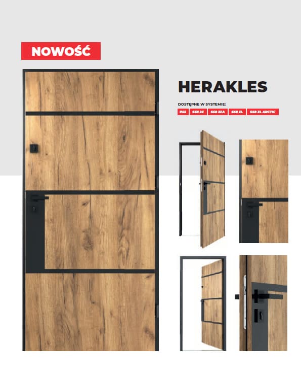 რკინის კარი Herakles P55 დათბუნებით
