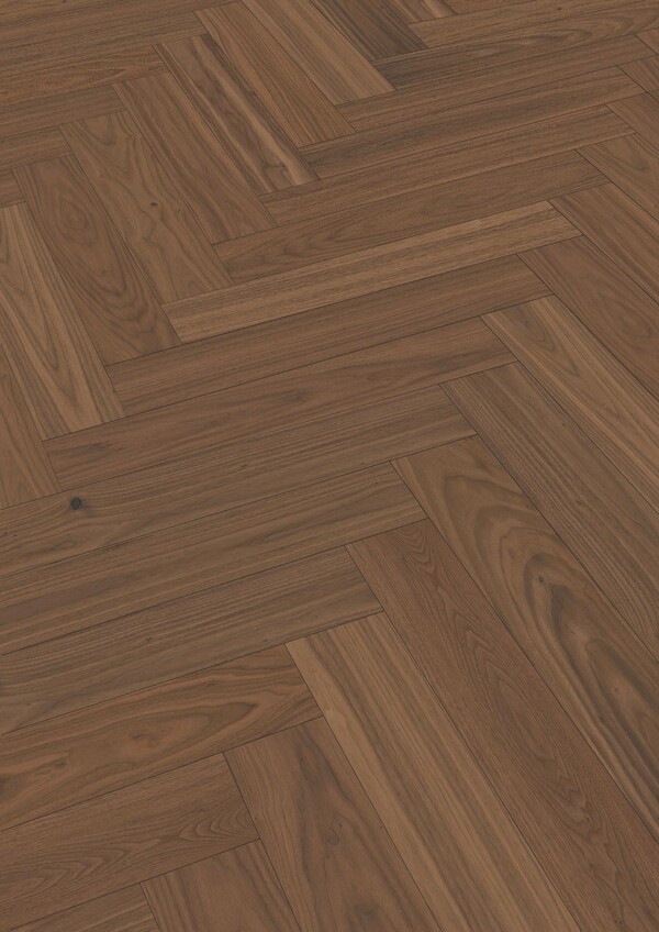 ოთხშრიანი პარკეტი ლინდურა კაკალი ნატური HERRINGBONE