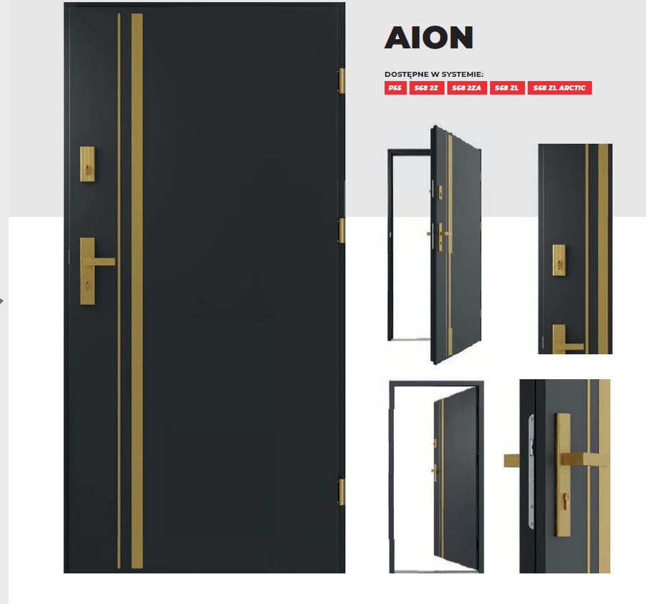 რკინის კარი Airon P55 დათბუნებით
